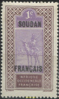 659258 HINGED SUDAN FRANCES 1921 SELLOS DE HAUT-SENEGAL SOBRECARGADOS - Andere & Zonder Classificatie