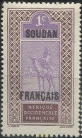 659258 HINGED SUDAN FRANCES 1921 SELLOS DE HAUT-SENEGAL SOBRECARGADOS - Autres & Non Classés