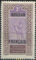 659258 HINGED SUDAN FRANCES 1921 SELLOS DE HAUT-SENEGAL SOBRECARGADOS - Sonstige & Ohne Zuordnung