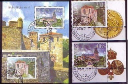 BULGARIA / BULGARIE - 2017 - EUROPA - Fortresses - Set + Bl Used - Usados