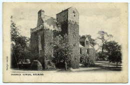 MELROSE : DARNICK TOWER / LONDON, STEPNEY GREEN / NEWCASTLE ON TYNE POSTMARK - Roxburghshire