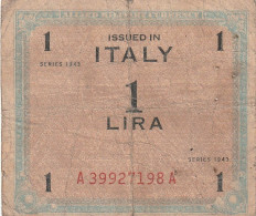 BANCONOTA - ALLIED MILITARY CURRENCY BANCONOTA 1£  1943 (come Da Scansione) - Occupation Alliés Seconde Guerre Mondiale