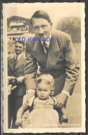 RARE NAZI Germany ADOLF HITLER WITH CHILDREN  PHOTO POSTCARD RPPC By HOFFMANN KLEINER BESUCH AUF OBERSALZBERG - Guerra 1939-45