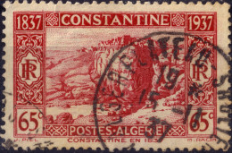 ALGÉRIE - 1937 - TàD "ALGER PLATEAU-SAULIERE / ALGER" Sur Yv.131 65c Prise De Constantine - TB - Used Stamps