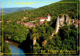 (4 R 35) France - St Cirq Lapopie (2 Postcards) - Saint-Cirq-Lapopie