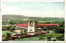 California Santa Barbara Mission General View Detroit Publishing  - Santa Barbara