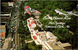 Arkansas Hot Springs Bath House Row Aerial View Looking North Down Central Avenue - Hot Springs