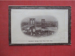 Brooklyn  Bridge. Has Crease.   New York > New York City > Brooklyn    Ref 6115 - Brooklyn