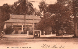 A.O.F. Guinée Française, Conakry: Le Bureau De Service Du Port - Carte LL N° 15 - Guinée Française