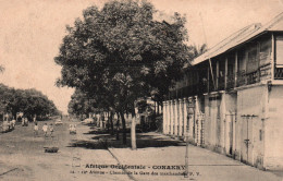 A.O.F. Guinée Française, Conakry: 12e Avenue, Le Chemin De La Gare De Marchandises - Carte P.V. N° 12 - Guinea Francesa