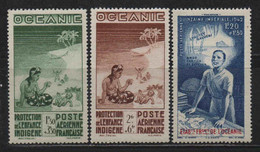 Océanie -1942 - Protection De L' Enfance - Quinzaine Impériale  - PA 4 à 6 - Neuf ** - MNH - Neufs