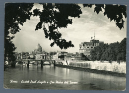 °°° Cartolina - Roma N. 46 Castel Sant'angelo E San Pietro Dal Tevere  Viaggiata °°° - Castel Sant'Angelo