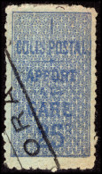 Algeria 1899 25c Blue On Azure Colis Postale Fine Used. - Colis Postaux