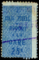 Algeria 1920 25c Blue On Azure Colis Postale Fine Used. - Colis Postaux
