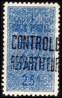 Algeria 1921-25 25c Blue On White Colis Postale Lightly Mounted Mint. - Colis Postaux