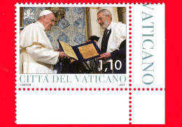 Nuovo - MNH - VATICANO - 2021 - Pontificato Di Papa Francesco – Con Rabbino Capo Di Roma (Di Segni) – 1.10 - Ongebruikt