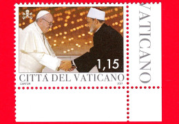 Nuovo - MNH - VATICANO - 2021 - Pontificato Di Papa Francesco – Con Grande Imam Di Al-Azhar Aḥmad Al-Ṭayyib – 1.15 - Ongebruikt