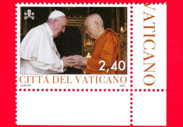 Nuovo - MNH - VATICANO - 2021 - Pontificato Di Papa Francesco – Con Patriarca Dei Buddisti Somdet Phra Ariyavongsagatana - Nuevos