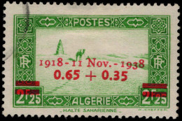 Algeria 1938 Armistice Day Fine Used. - Oblitérés