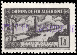 Algeria 1941-42 Controle Des Recettes 1f8 Black Unmounted Mint. - Parcel Post