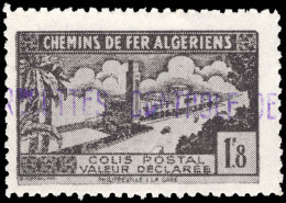Algeria 1941-42 Controle Des Recettes 1f8 Black Unmounted Mint. - Colis Postaux