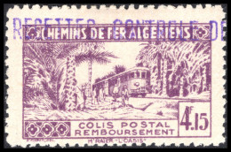 Algeria 1941-42 Remboursement 4f15 Lilac Lightly Mounted Mint. - Colis Postaux