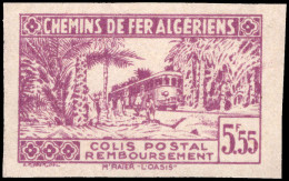 Algeria 1941-42 Remboursement 5f55 Lilac Imperf Unmounted Mint. - Parcel Post