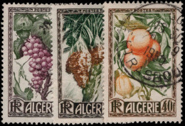Algeria 1950 Fruits Fine Used. - Used Stamps