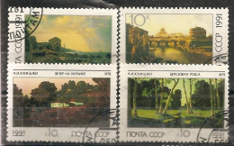 RUSSIE /   SERIE  N° 5825 à 5828 OBLITEREE - Used Stamps