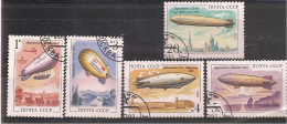 RUSSIE /  TRANSPORTS / DIRIGEABLES / SERIE  N° 5877 à 5881 OBLITEREE - Used Stamps