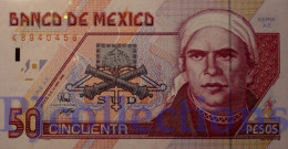 MEXICO 50 PESOS 1996 PICK 107b UNC - Mexique