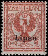 Lipso 1912-21 2c Orange-brown Lightly Mounted Mint. - Egée (Lipso)