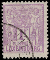 Luxembourg 1882-84 1f Lilac Perf 12½x12 Fine Used. - 1882 Alegorias