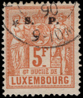 Luxembourg 1882-84 5f Official Perf 13½ Fine Used. - Officials