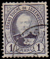 Luxembourg 1891-93 1fr Perf 12½ Fine Used - 1891 Adolphe Voorzijde