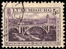 Luxembourg 1921-34 5f Deep Violet Perf 11½ Fine Used. - Oblitérés