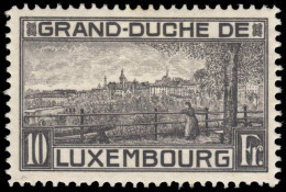 Luxembourg 1923 10fr Perf 11½ Lightly Mounted Mint. - Usati