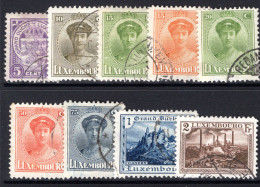 Luxembourg 1924-26 Changed Colour Set Fine Used. - Used Stamps