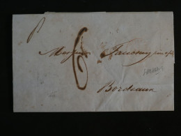 BU12 ISLA DE CUBA    BELLE LETTRE  RARE 1845 SANTIAGO A BORDEAUX  FRANCE +++ AFF. INTERESSANT+++ - Voorfilatelie