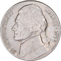 Monnaie, États-Unis, 5 Cents, 1959 - 1938-…: Jefferson