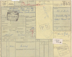 Postcolli - Colis Postaux - 865 - Entstof - Poultry - Kippenkwekerij - Documenten & Fragmenten