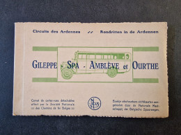 CARNET 10 CP BELGIQUE (M2301) CIRCUITS DES ARDENNES (13 Vues) Gileppe Spa Amblève Et Ourthe - Neufchâteau