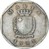 Monnaie, Malte, 50 Cents, 1991 - Malta