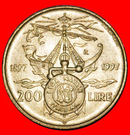 * SHIP: ITALY  200 LIRAS 1897-1997R UNC MINT LUSTRE! · LOW START! · NO RESERVE!!! - Conmemorativas