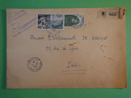 BU12  AEF GUINEE BELLE LETTRE ENTREP. MARITIMES 1957  CONAKRY  A PARIS FRANCE  + AFF. PLAISANT+++ - Lettres & Documents