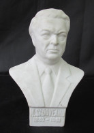 MIHAIL SADOVEANU ROMANIA - PORCELAIN BUST SCULPTURE, BY ARTIST G.M. MUNTEANU - Other & Unclassified