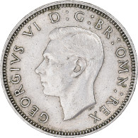 Monnaie, Grande-Bretagne, Shilling, 1951 - J. 1 Florin / 2 Schillings