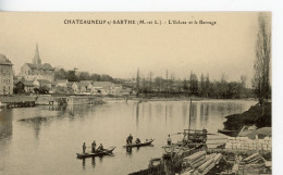 CHATEAUNEUF SUR SARTHE L'ECLUSE ET LE BARRAGE - Chateauneuf Sur Sarthe