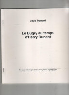 Le Bugey Au Temps De Henry Dunant 1993 Trénard Tiré à Part - Rhône-Alpes