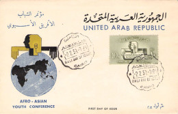 EGYPT - FDC 1959 AFRICAN-ASIAN YOUTH Mi 557 / *244 - Storia Postale